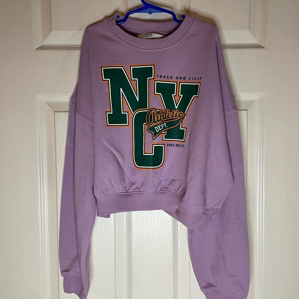 H&M Lavender NYC Graphic Kids Sweatshirt